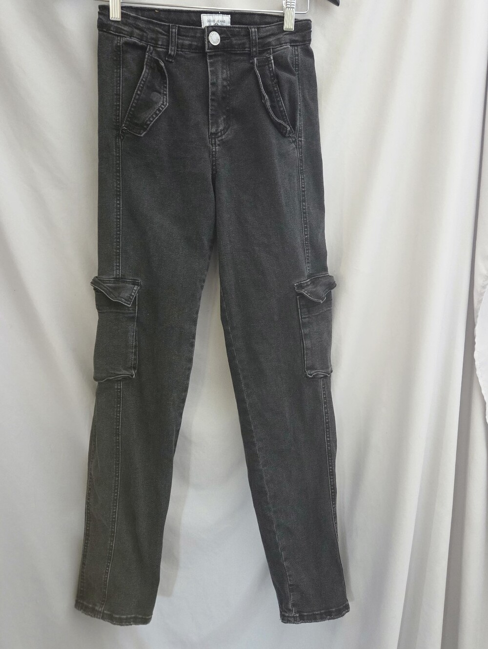 Gogo Jeans USA Black Cargo Jeans,